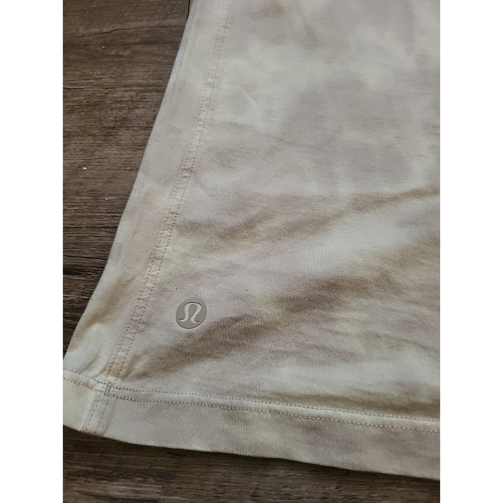 Lululemon Athletica Tie Dye Yellow Sleeveless Tank Top Size 12 Women - Picture 6 of 6